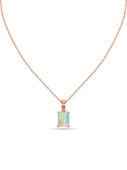Elegant Ethiopian Opal Gold Necklace