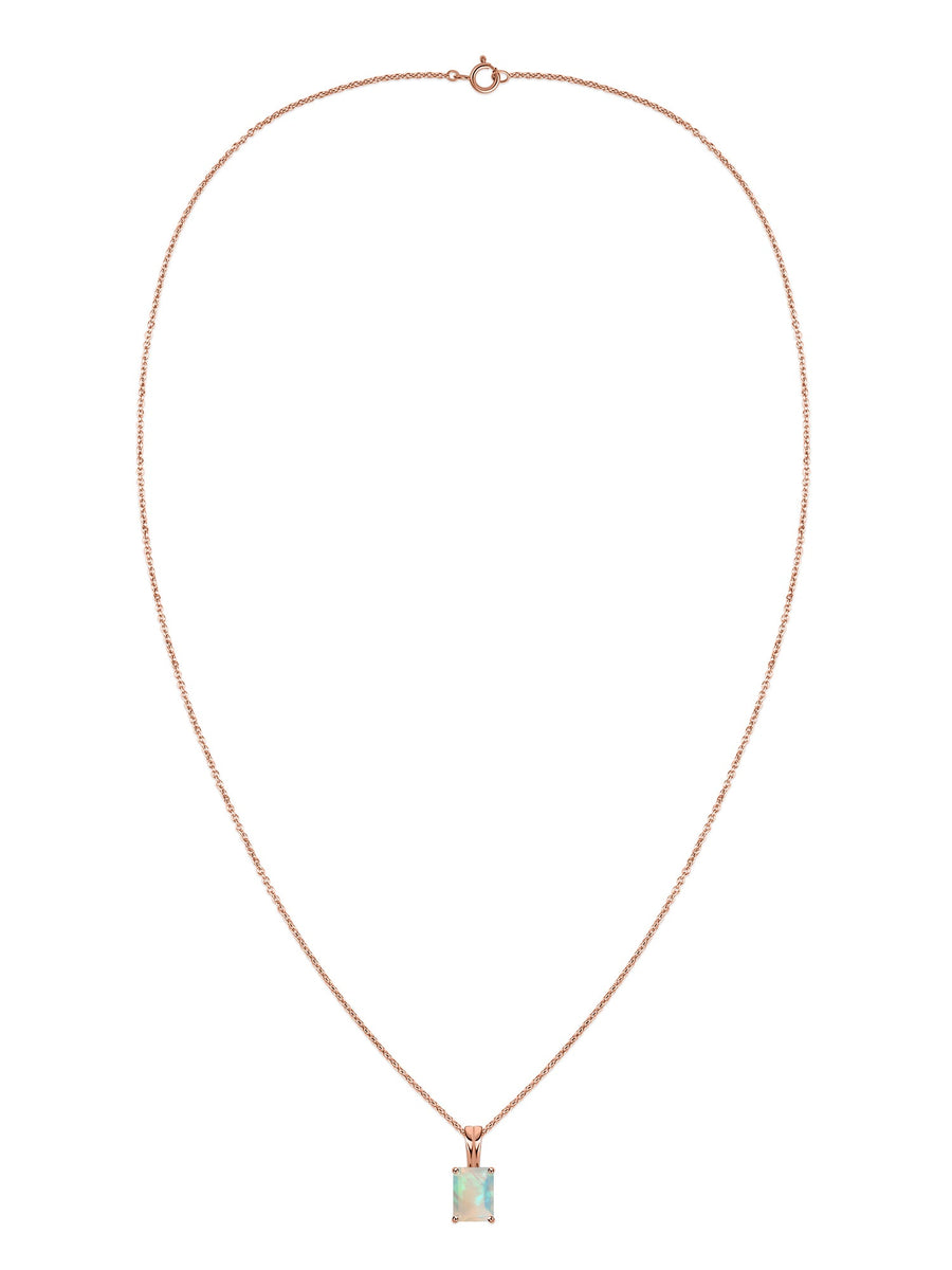 Elegant Ethiopian Opal Gold Necklace