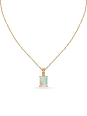 Elegant Ethiopian Opal Gold Necklace