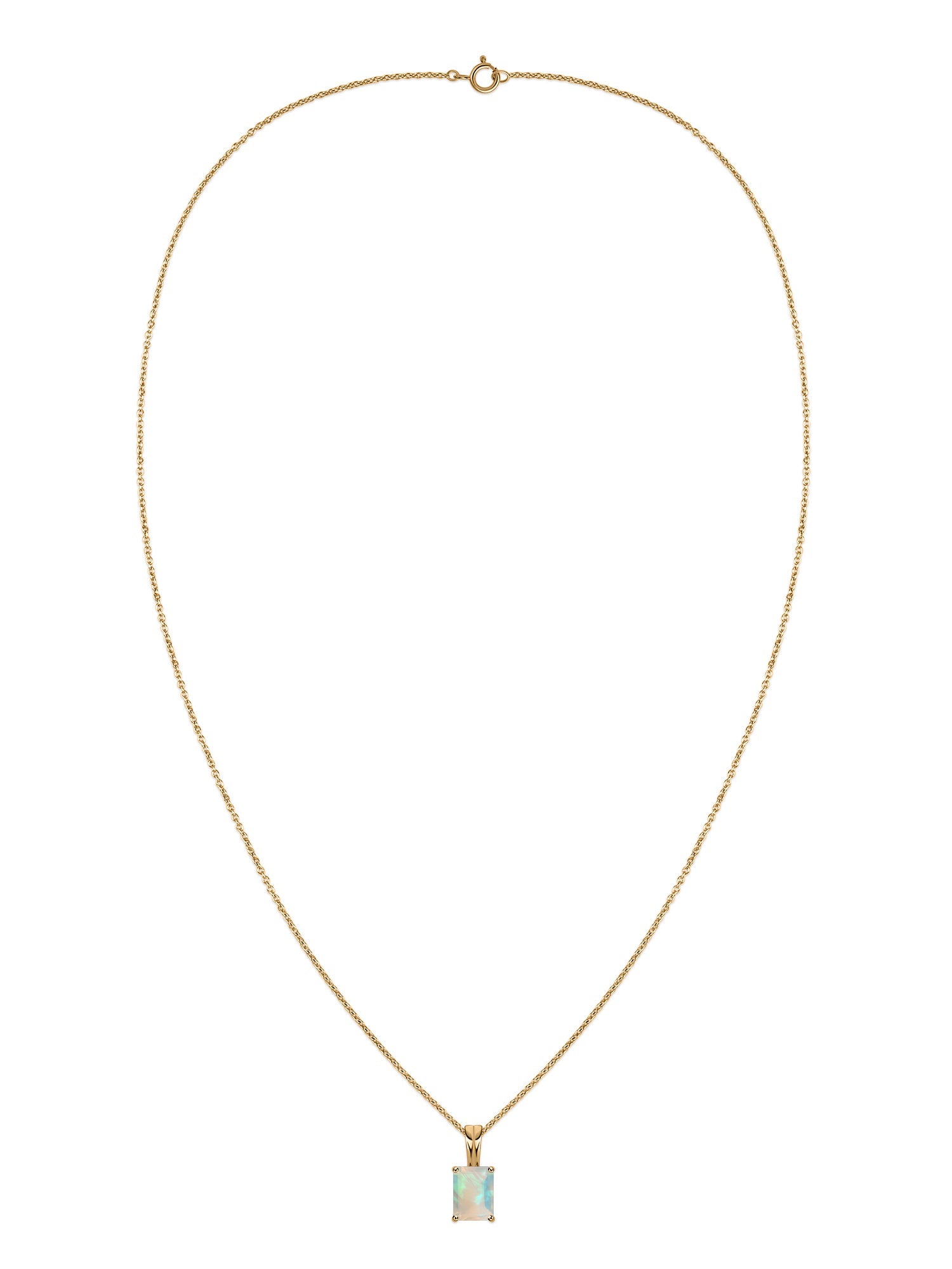 Elegant Ethiopian Opal Gold Necklace