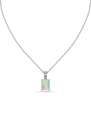 Elegant Ethiopian Opal Gold Necklace