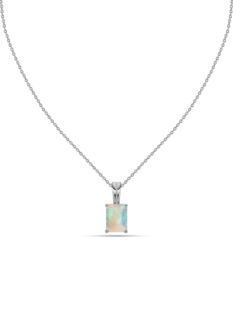 Elegant Ethiopian Opal Gold Necklace
