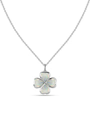 Natural Opal Gold Clover Pendant – A Token of Timeless Luck