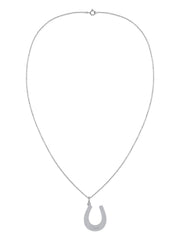 Fortune Glow Lab Grown Diamond Gold Horseshoe Pendant