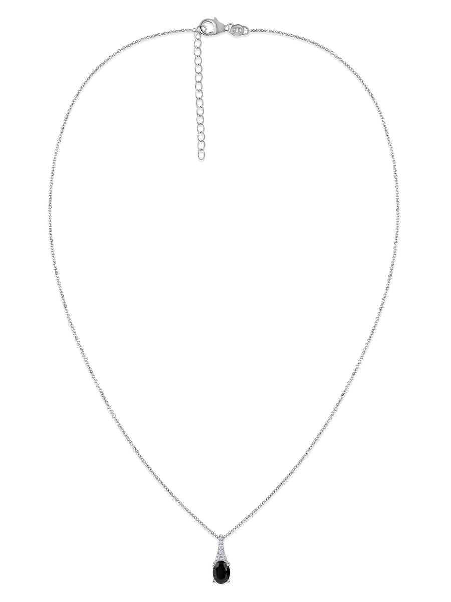 Mystic Glow Silver Necklace