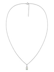 Natural Ethiopian Opal Solitaire Gold Necklace