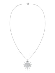 Celestial Blaze Lab Grown Diamond Gold Sunburst Pendant