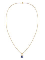 Classic Natural Tanzanite Gold Pendant with chain