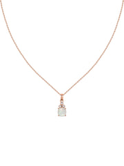 Natural Ethiopian Opal Classic Gold Pendant Necklace