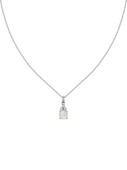 Natural Ethiopian Opal Classic Gold Pendant Necklace