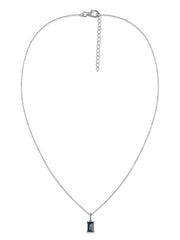 London Blue Topaz Gold Pendant with Chain