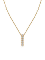 Lab Diamonds Gold Pendant With Chain