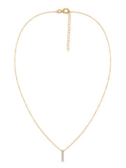 Lab Diamonds Gold Pendant With Chain