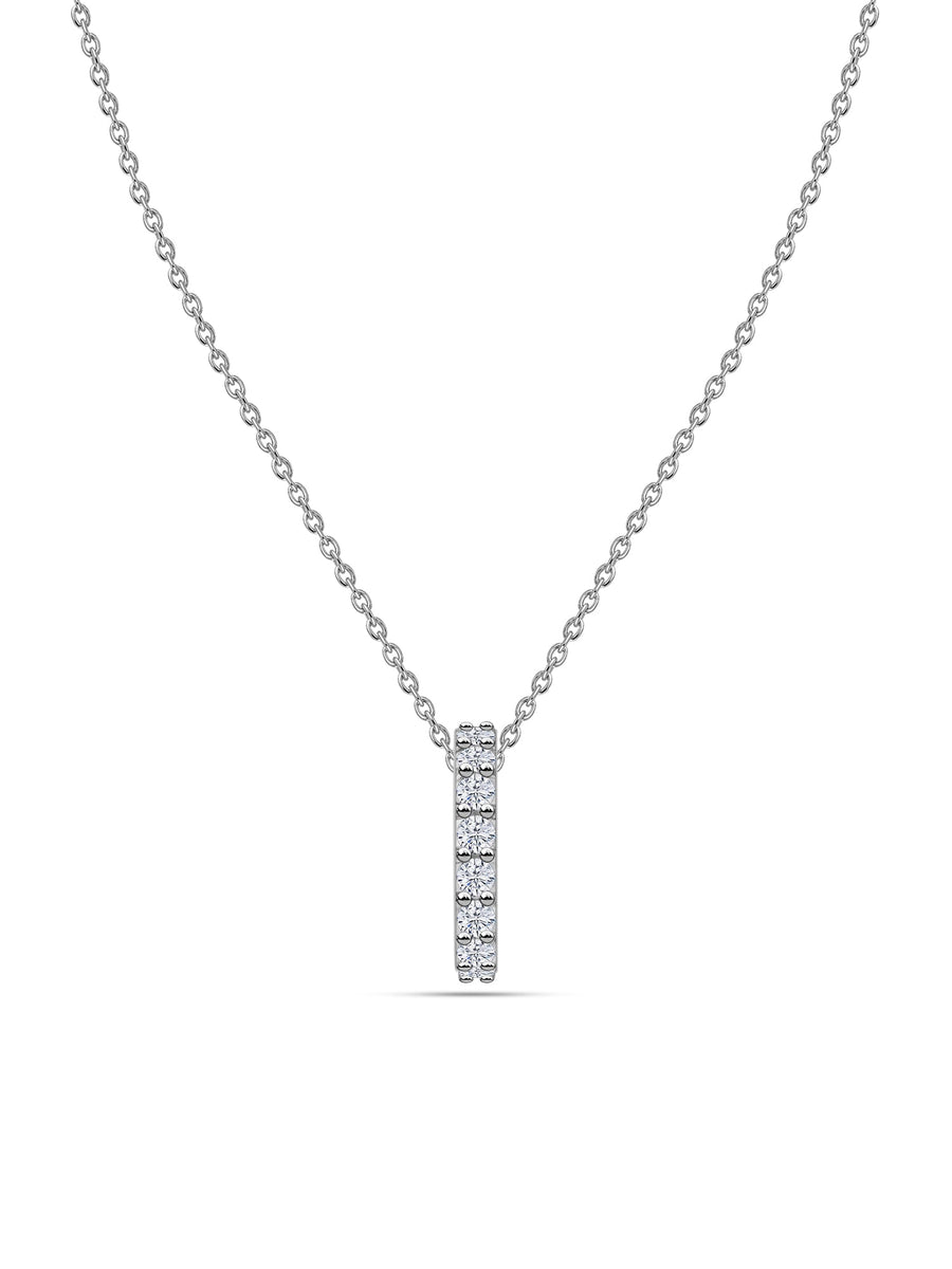 Lab Diamonds Gold Pendant With Chain