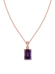 Amethyst Majesty Pendant with Chain