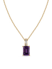 Amethyst Majesty Pendant with Chain