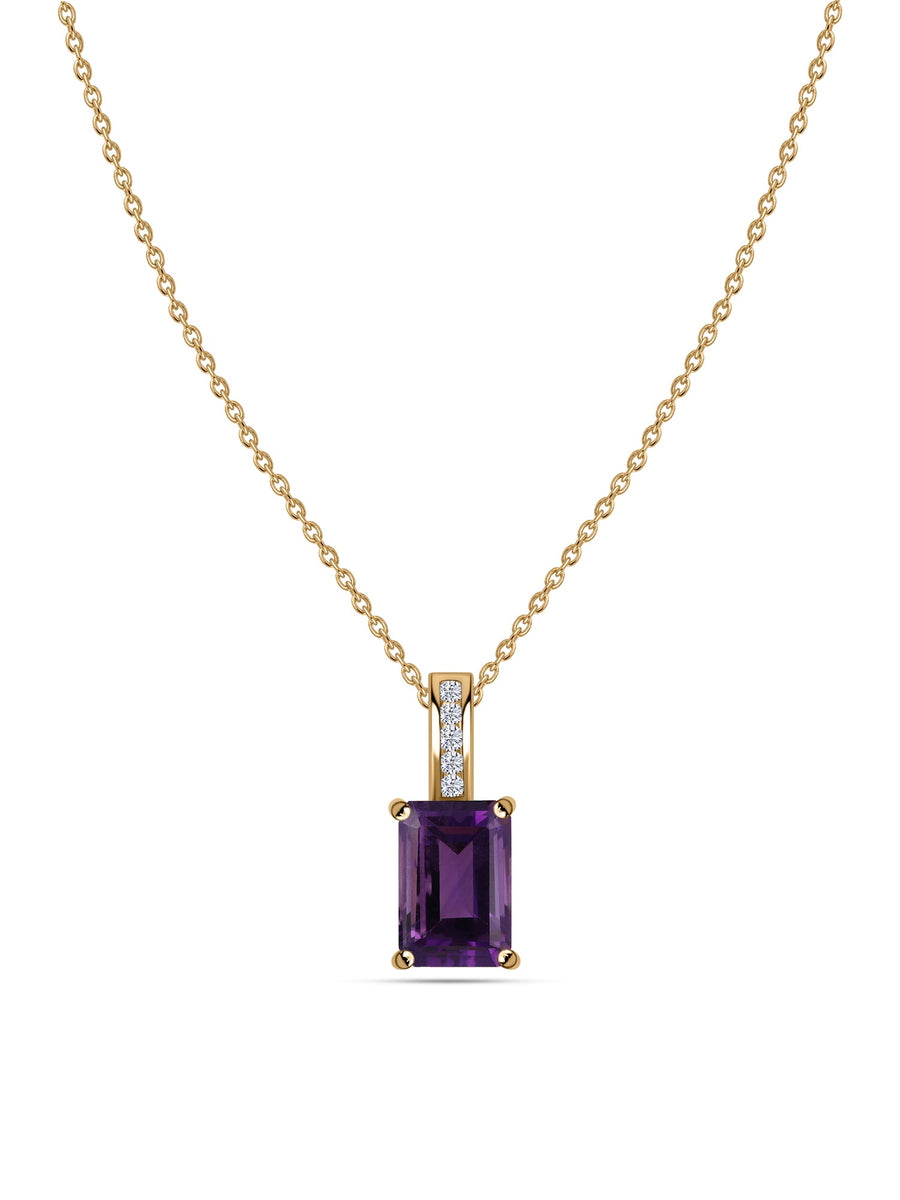 Amethyst Majesty Pendant with Chain