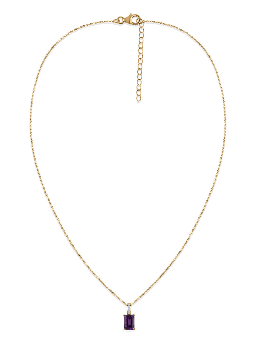 Amethyst Majesty Pendant with Chain