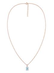 Aquamarine Majesty Pendant with Chain