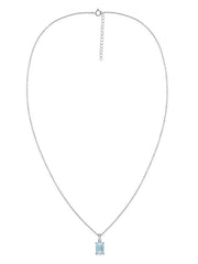 Aquamarine Majesty Pendant with Chain