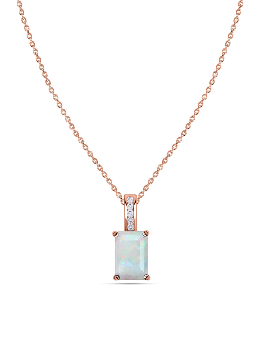Ethiopian Opal Majesty Pendant with Chain