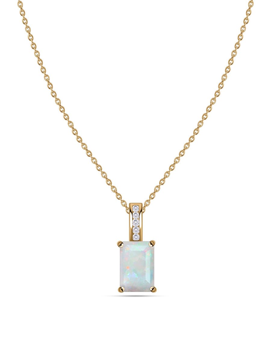Ethiopian Opal Majesty Pendant with Chain