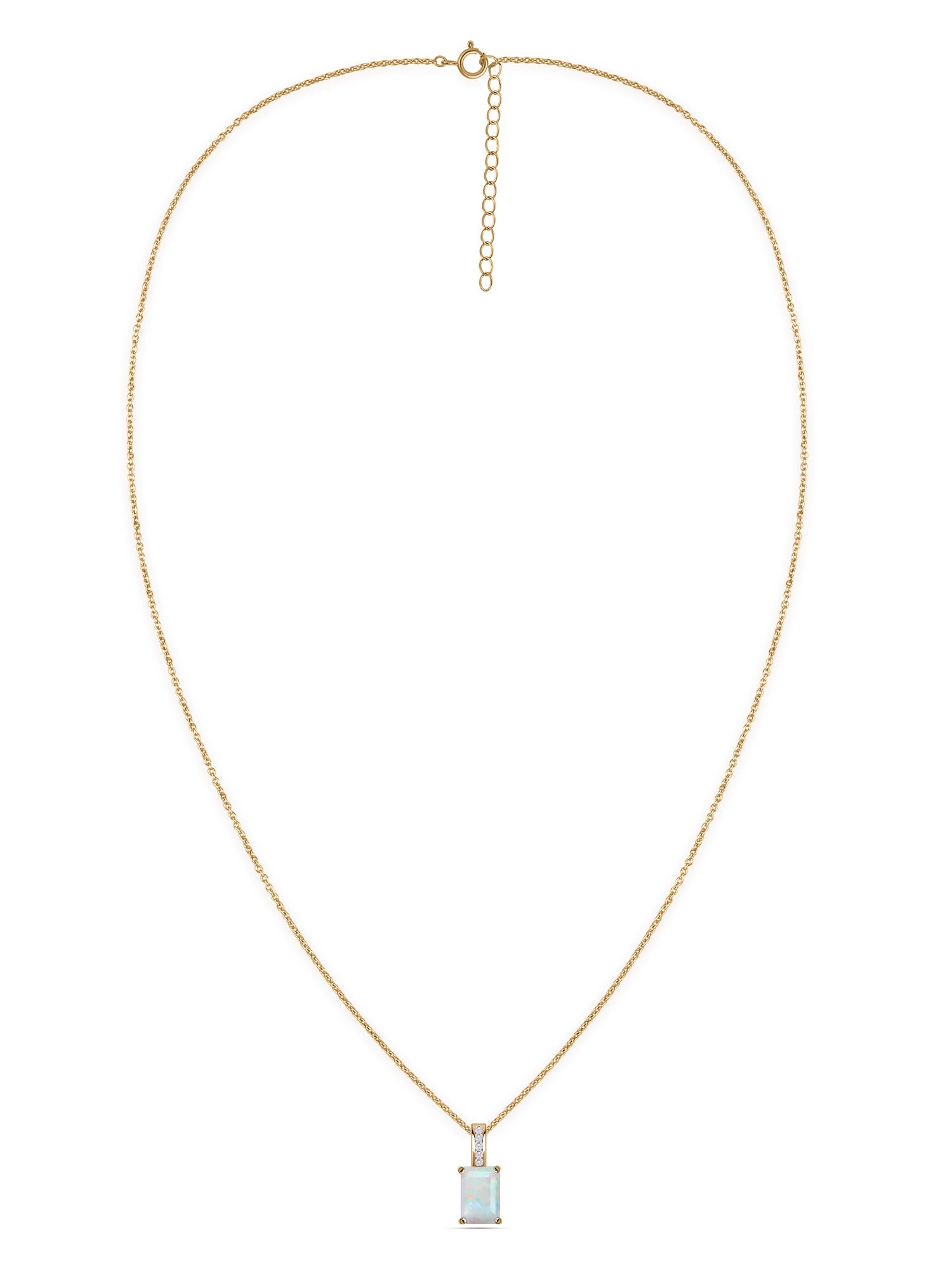 Ethiopian Opal Majesty Pendant with Chain