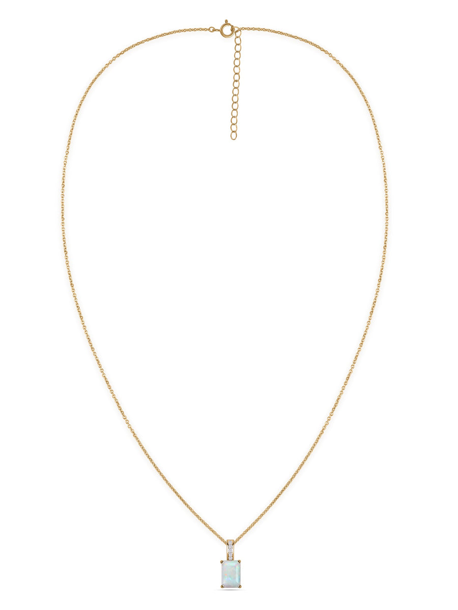 Ethiopian Opal Majesty Pendant with Chain