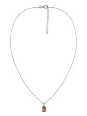 Blush Radiance Pink Tourmaline Pendant with Chain