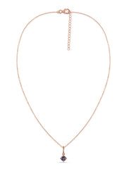 Iolite Gemstone Gold Pendant With Chain