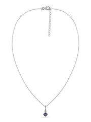 Iolite Gemstone Gold Pendant With Chain