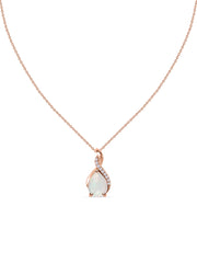 Sparkling Ethiopian Opal Pendant With Chain