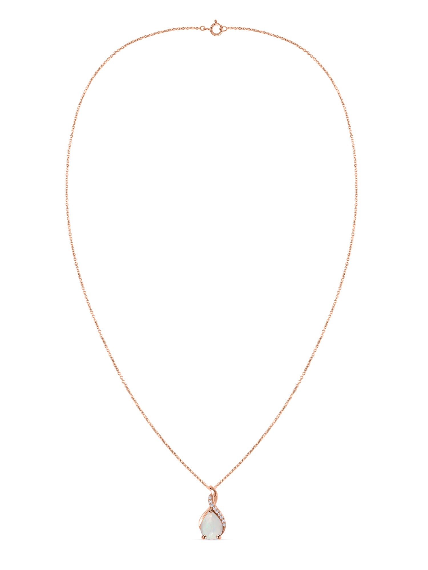 Sparkling Ethiopian Opal Pendant With Chain