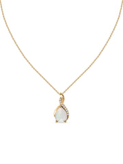 Sparkling Ethiopian Opal Pendant With Chain