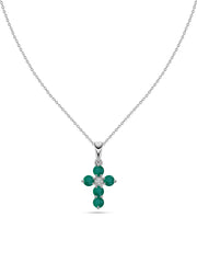 Emerald Grace Zambian Emerald Silver Pendant