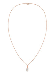 Natural Ethiopian Opal Gold Pendant With Chain