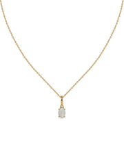 Natural Ethiopian Opal Gold Pendant With Chain