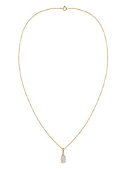 Natural Ethiopian Opal Gold Pendant With Chain