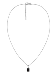 Midnight Glow Silver Pendant With chain