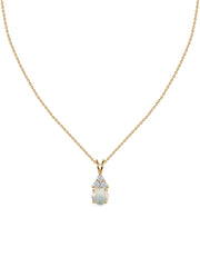 Ethiopian Opal Gold Pendant with LGD Accents
