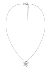 Natural Ethiopian Opal Butterfly Gold Pendant with Chain