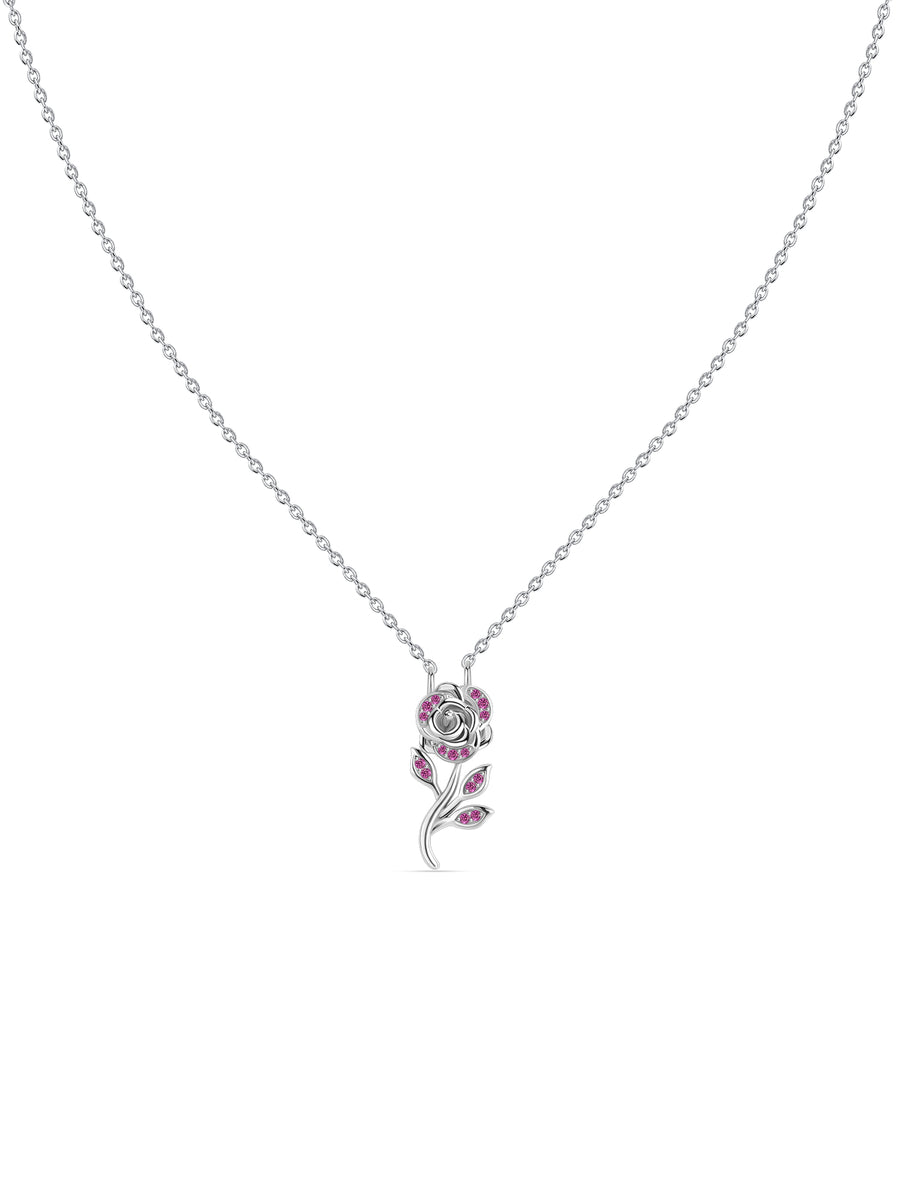 Eternal Garden Silver Valentine Necklace