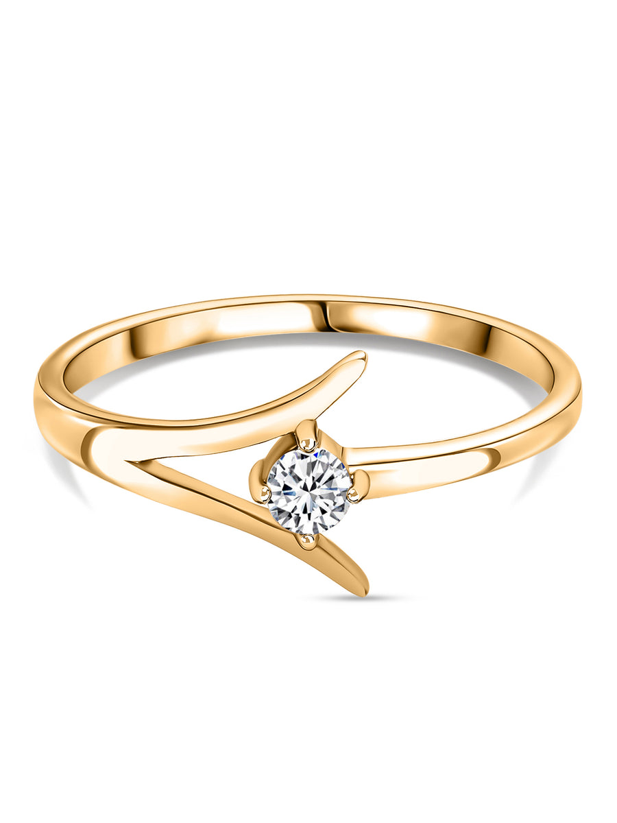 Illuminate Your Finger with a Sparkling Gold Diamond Ring at the