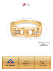 Lab Grown Engagement Diamond Ring For Men