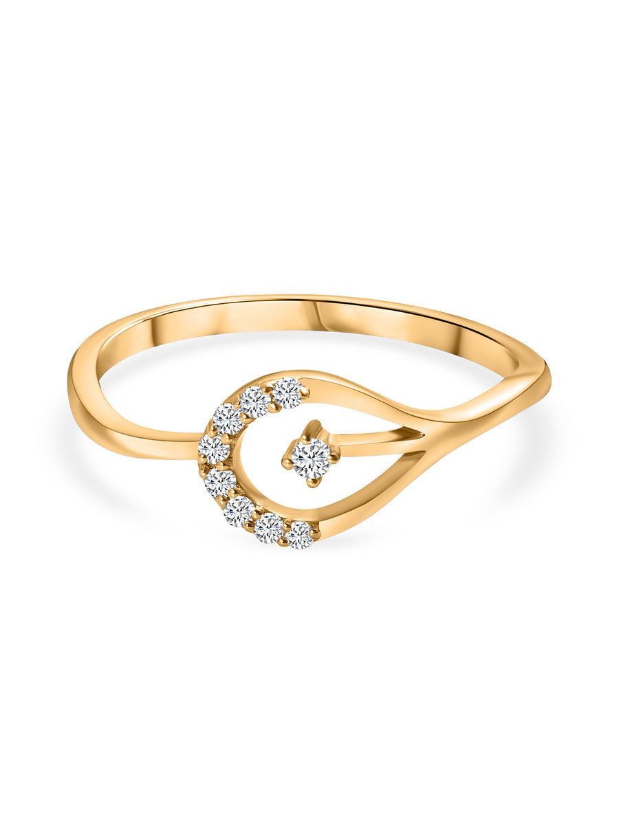 Shining Diamond Gold Ring Luxury on Your Finger at Best Price
