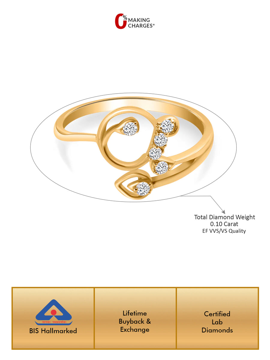 Lab Grown Bloom Finger Diamond Ring