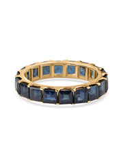 Gold Eternity Blue Sapphire Band Ring