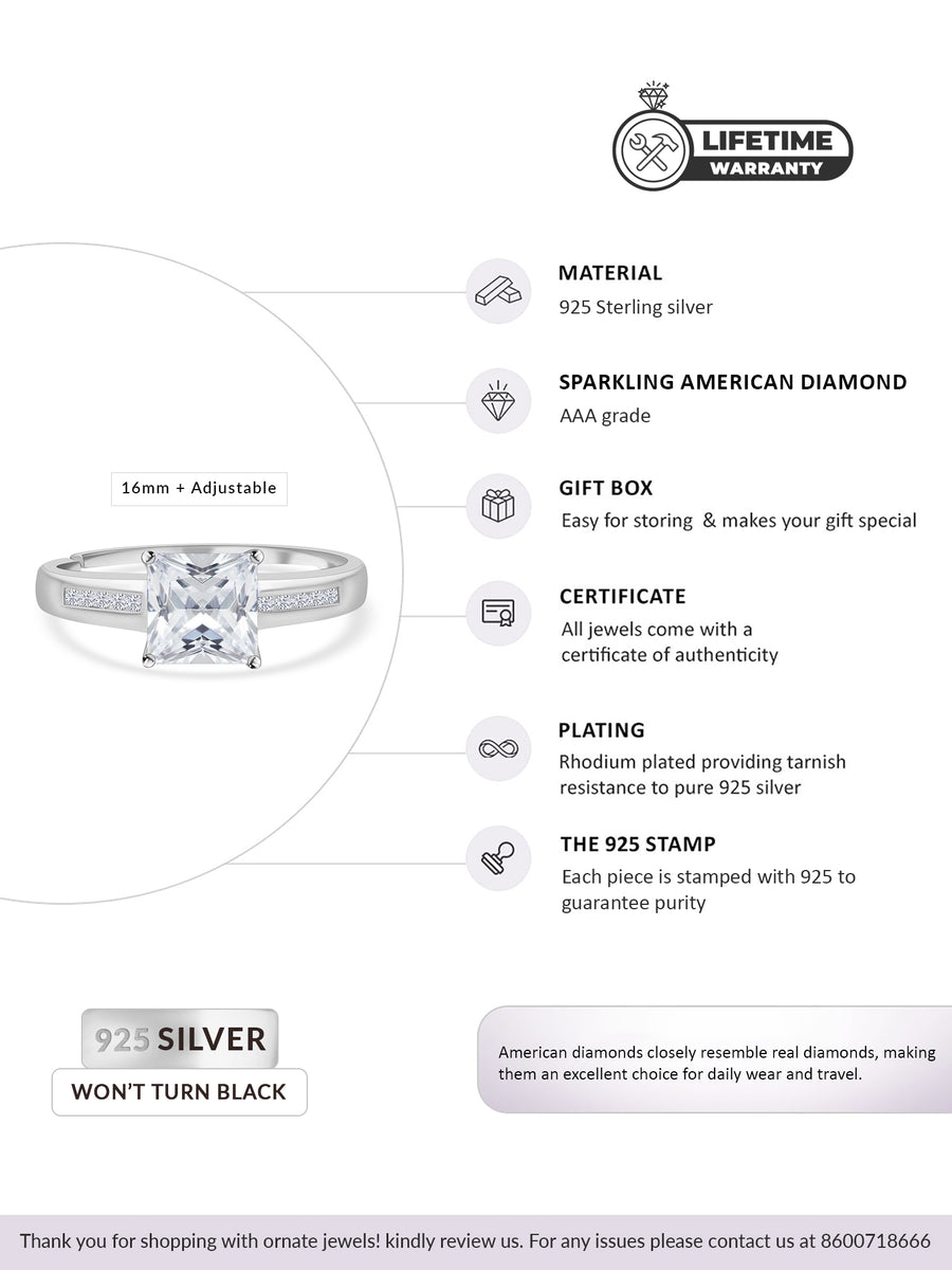 Get Diamond Look Engagement Ring For Women – Ornate Jewels