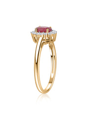 Crimson Grace Thai Ruby Silver Ring