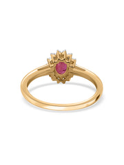 Crimson Grace Thai Ruby Silver Ring